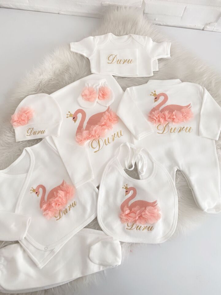 Kız Bebek 10 Parça Hastane Çıkış Seti