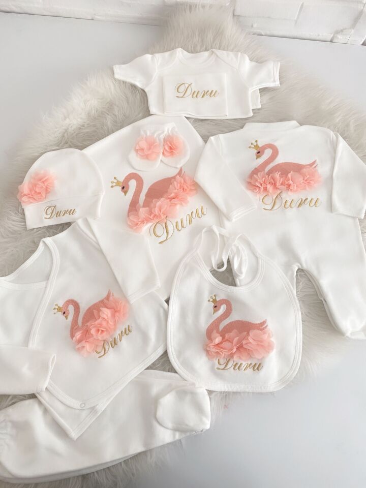Kız Bebek 10 Parça Hastane Çıkış Seti
