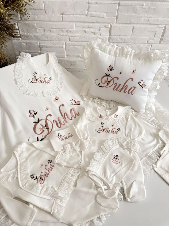 Fisto dantelli takı yastıklı set.